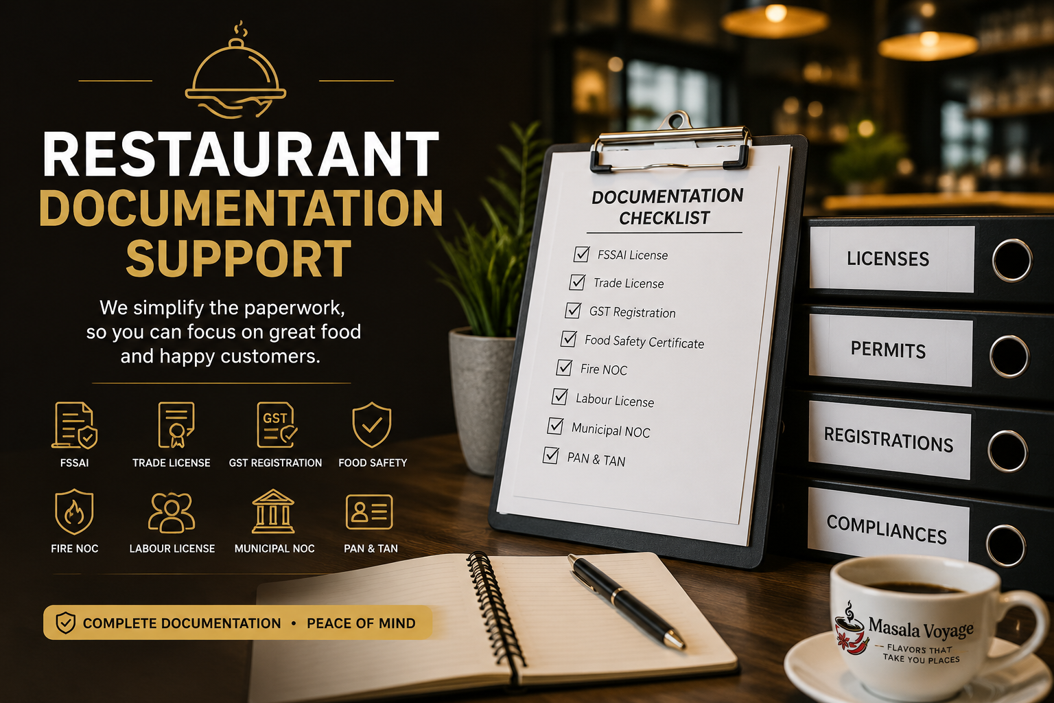 Restaurant Documentation Support